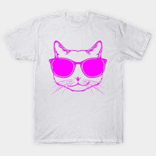 Awesome cat wearning sunglasses T-Shirt